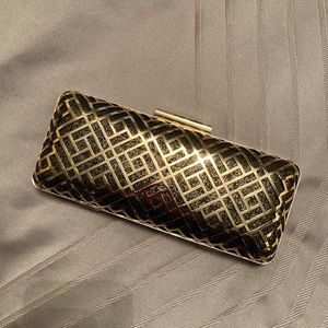 INC Gold shiny clutch